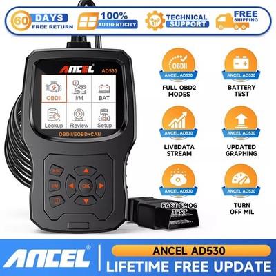 ANCEL AD530 OBD2 Diagnosegerät KFZ OBD2 Scanner Fit Für Vauxhall Fit Für VW DE