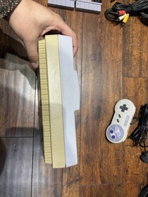 Super Nintendo SNES Console Bundle - Tested - Mario World & Sim City - OEM Cable