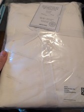 H M Home King Size Duvet Cover Set Ensemble House White Cotton 144 Thread Count