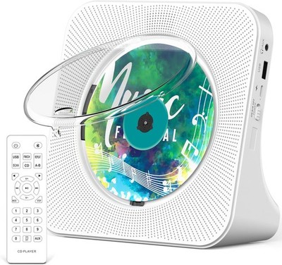 CD Player Bluetooth Tragbar HiFi Lautsprecher Bluetooth 5.0Fernbedienung Boombox