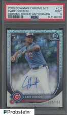 2025 Bowman Chrome Mega Box Cade Horton Chicago Cubs RC Rookie AUTO /150 PSA 9