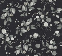 As Vliestapete Pure Elegance Floral Schwarz 397685