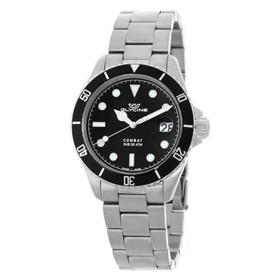 Glycine Combat Quartz Black Dial Men's Watch GL1060 - Image 1 of 3