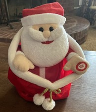 PEEK A BOO SANTA In Toy Sack Christmas Animated Talking Giggling 10  
