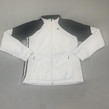 Adidas Track Jacket Womens Small White Black ...