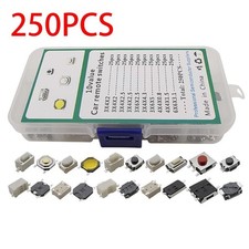 For 250 Values Tactile Push Button Switch Momentary Tact Assortment Kit