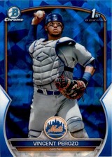 Vincent Perozo 2023 Bowman Chrome Prospects Sapphire RC #BCP-102 New York Mets