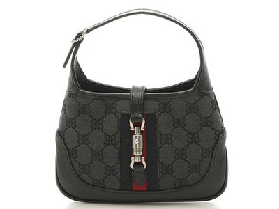 BALENCIAGA The Hacker Project Jackie 2WAY Bag Black 080192 Handbag #DB1625