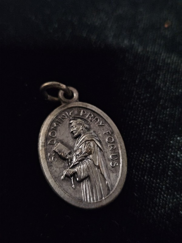 St. Dominic Religious Charm Pendant Medal Pray For Us Italy 