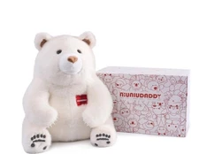 NiuniuDaddy 14" Teddy Polar Bear Weighted Stuffed Animal 3.5LB