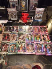 2024-25 Panini Donruss Optic - Pink Hyper Prizm - Green Laser Holo 18 Card Lot