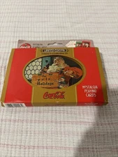Coca-Cola  Santa Nostalgia Playing Cards in Tin 1998 Limited Edition Two Decks 