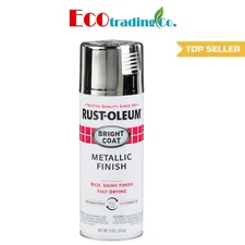 Rust-Oleum Stops Rust Bright Coat Spray Paint, Metallic Chrome - 11 oz