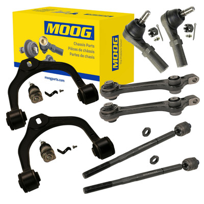 MOOG Front Control Arms & Tie Rod Ends 8pc Kit Fits 2015-2023 Dodge Challenger