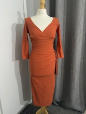 Diva Catwalk Moroccan Orange Wiggle Dress – BNWT UK 8