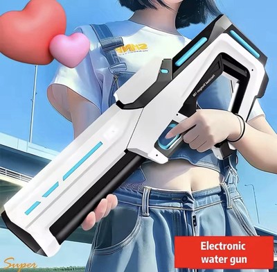 Electric Automatic Water Gun SCI-FI USB Charging Continuous Transmission 2024