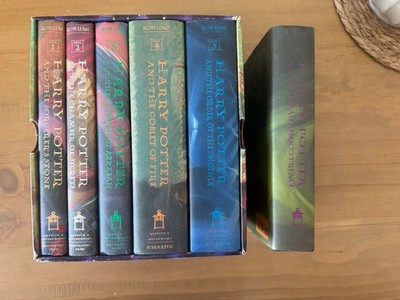 Harry Potter Hardcover Book Set 1-5 Plus 6 - By J.K. Rowling Scholastic Edition