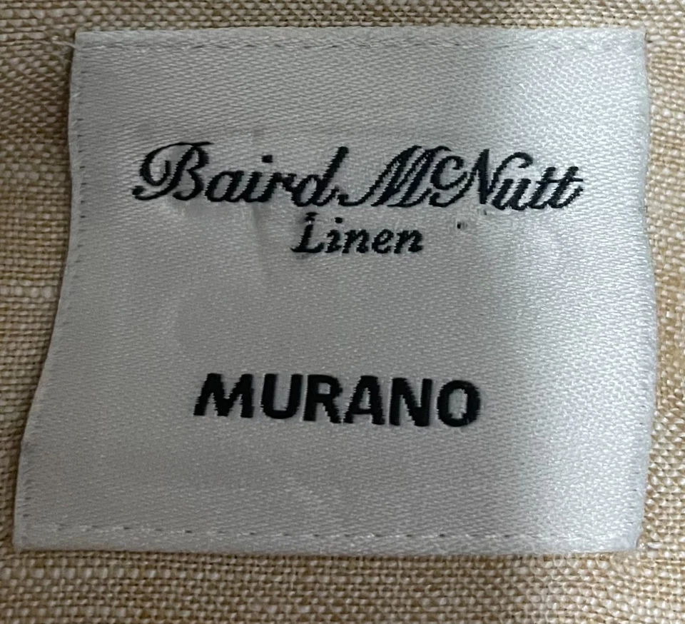Murano Shirt Mens Large Linen Baird McNutt Beige - Image 2 of 4