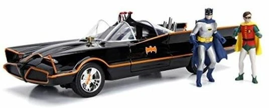 Jada - Batman classic TV Series - Batmobile 1966 1:18 - con 2 figure e luci - Immagine 2 di 4