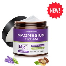 Natural Magnesium Cream for Sleep, Pain  Leg Cramps - Lavender ..