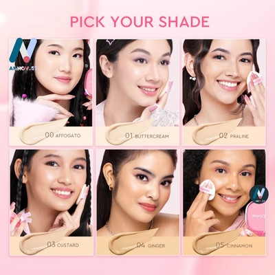 SET2: GLAD2GLOW Cushion Matte Waterproof Oil Control Poreless Perfect + Refill