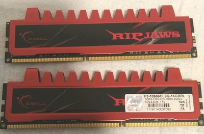 G.SKILL RipJaws 8 GB (2x4GB) F3-10666CL9Q-16GBRL PC3-10600 DDR3-1333 (#19720)