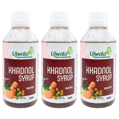 (Pack of 3) Ujwala Khadnol Syrup (200ml)