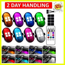 Upgraded Wireless LED Lights for Car, Rechargeable Interior Car Lights with 8...