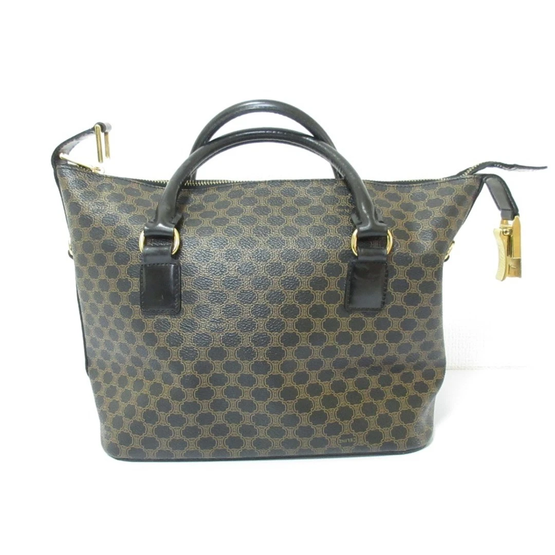 Borsa a mano Celine vintage modello macadam nera marrone donna abbigliamento