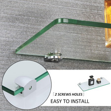 Glass Floating Shelves for Wall, Tempered Glass Shelves for Bathroom, Living ...