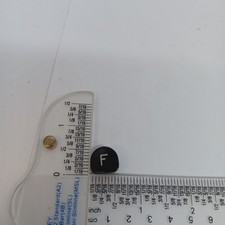 1951 Royal Quiet De Luxe Typewriter F Key thumbnail