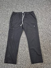 FIGS Technical Collection Cairo Cargo Scrub Pants Black TM3001 Mens XXL