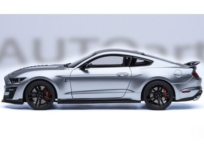 FORD MUSTANG SHELBY GT500 ICONIC SILVER 1/18 MODEL CAR BY AUTOART