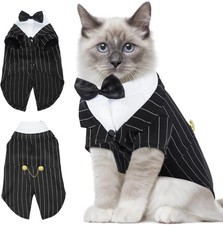 Cat Tuxedo Suit with Bow Tie Formal Outfit fo...