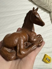 Vintage Resin Horse Sculpture Handcrafted in USA by Red Mill Mfg