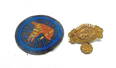 1913 24th Annual Convention Hudson Valley Volunteer Fireman's A. Badge & Medal