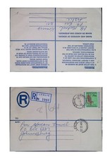 O) 1969 SOUTH AFRICA, LESLIE,  CORN, CIRCULATED TO JOHANNESBURG, REGISTERED