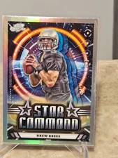 2024 Topps Chrome Cosmic #SC-18 Drew Brees Star Command Saints