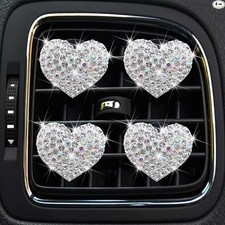 Heart-Shaped Air Freshener Vent Clips - Cute Car Interior Decor  Diffusers for