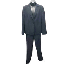 Akris Punto Suit Set Womens 14 Blue Pants Bla...