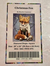 Discontinued Diamond Art Club "Christmas Fox" Sealed Kit 20x26 Square NIB