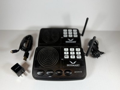 Lot of 2 Hosmart HY777 Wireless Home Intercom System