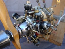 Vintage 5 Cylinder Radial Model Airplane Engine