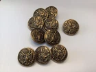 US ARMY UIFORM BUTTON EAGLE BUTTON HOLDING ARROWS AND OLIVE BRANCH