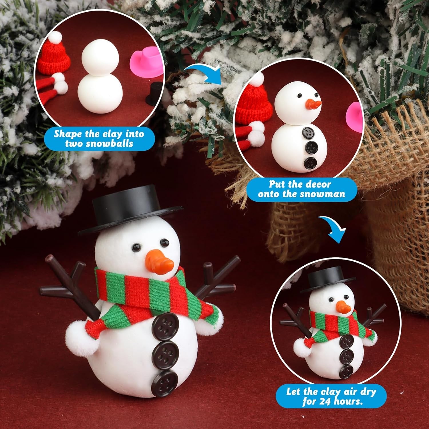 wookidel 12Pack Build a 5.55 x 8.31 x 3.74 inches, White, Black, Red, Green 