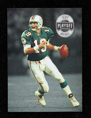 Scott Mitchell 1993 Playoff Super Bowl XXVIII Promo Card #5 (VG) - Dolphins