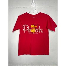 Vintage Disney Store Winnie the Pooh Bear XXS Sweet as Hunny Red T Shirt