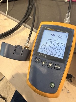 Fluke Networks MicroScanner2 Cable Verifier - Works But Not Perfectly