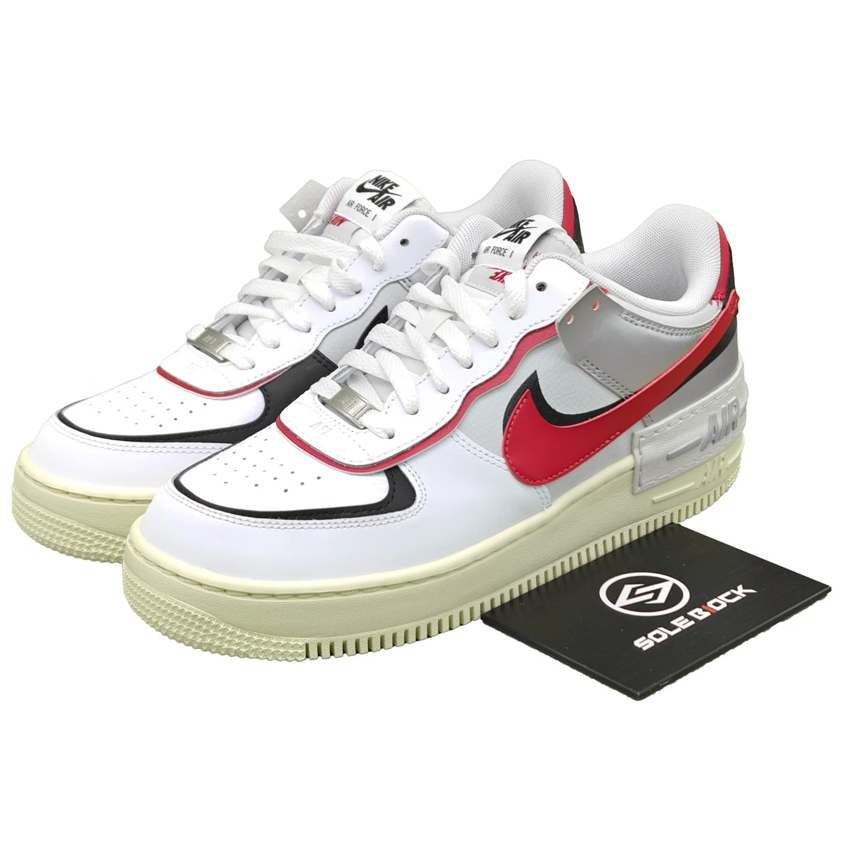 Nike Air Force 1 Shadow White Metallic Silver W for sale | eBay