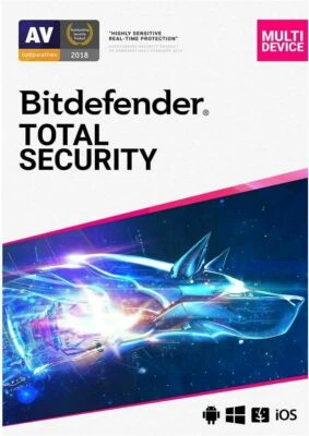 Multidispositivo Bitdefender Total Security 2026 5 PC 1 año el mismo día en correo electrónico